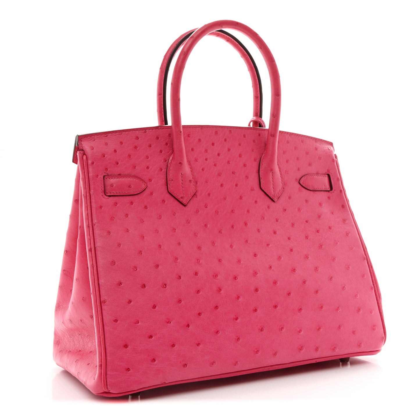 Ostrich Birkin 30 Rose Tyrien