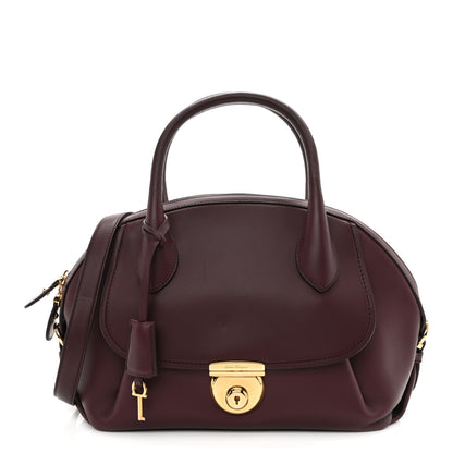 Salvatore Ferragamo Calfskin Fiamma Bag Rouge Black 1 of 8