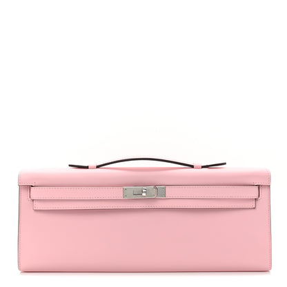 Hermes Swift Kelly Cut Clutch Pochette Rose Sakura 1 of 10