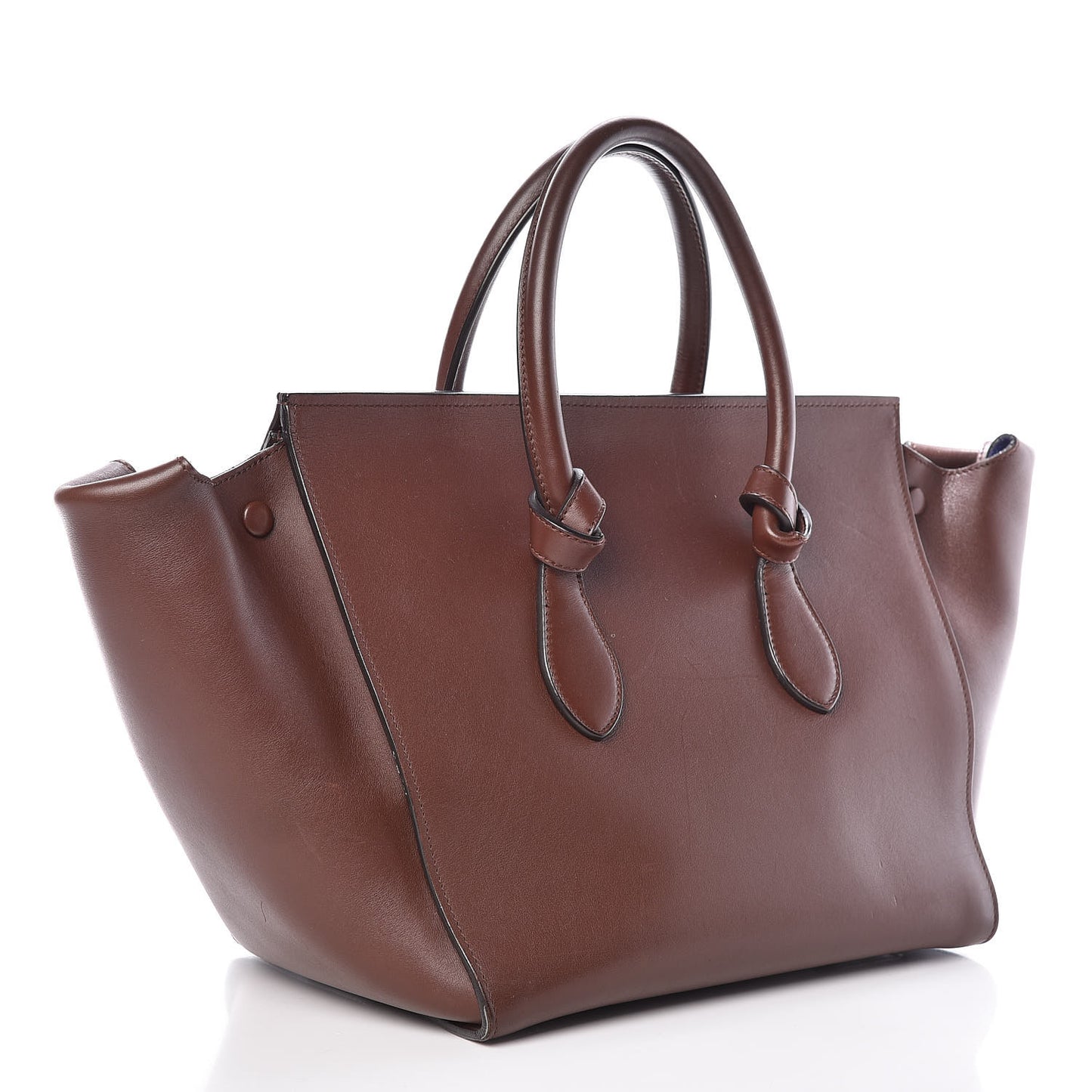 Natural Calfskin Medium Tie Knot Tote Acajou
