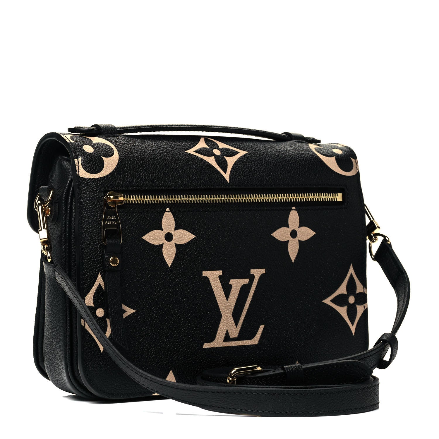 Louis Vuitton Empreinte Monogram Giant Pochette Metis Black Beige 3 of 9