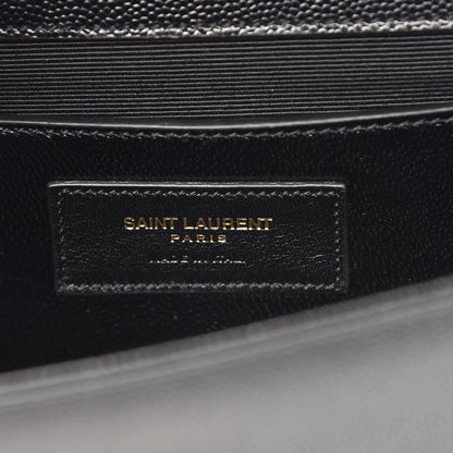 Saint Laurent Grain De Poudre Monogram Cassandre Clutch Black 8 of 9