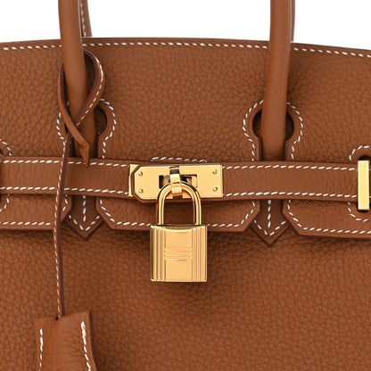 Hermes Togo Birkin 25 Gold 7 of 10