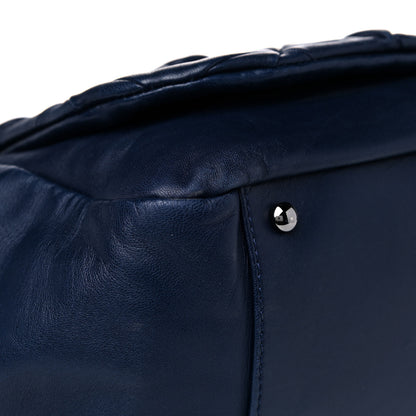 Chanel Lambskin Quilted Soft Squares Origami Accordion Flap Navy 9 of 15