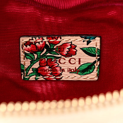 Gucci Calfskin Brit Roses Print Ophidia Heart GG Key Case Multicolor 5 of 7