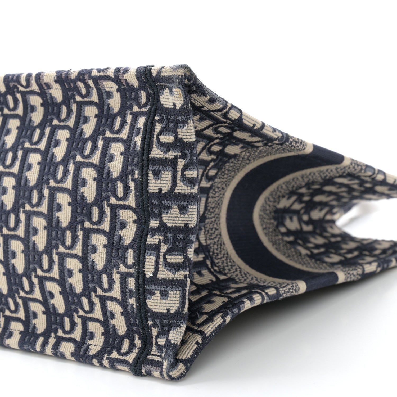 Christian Dior Oblique Medium Book Tote Blue Multicolor 10 of 13