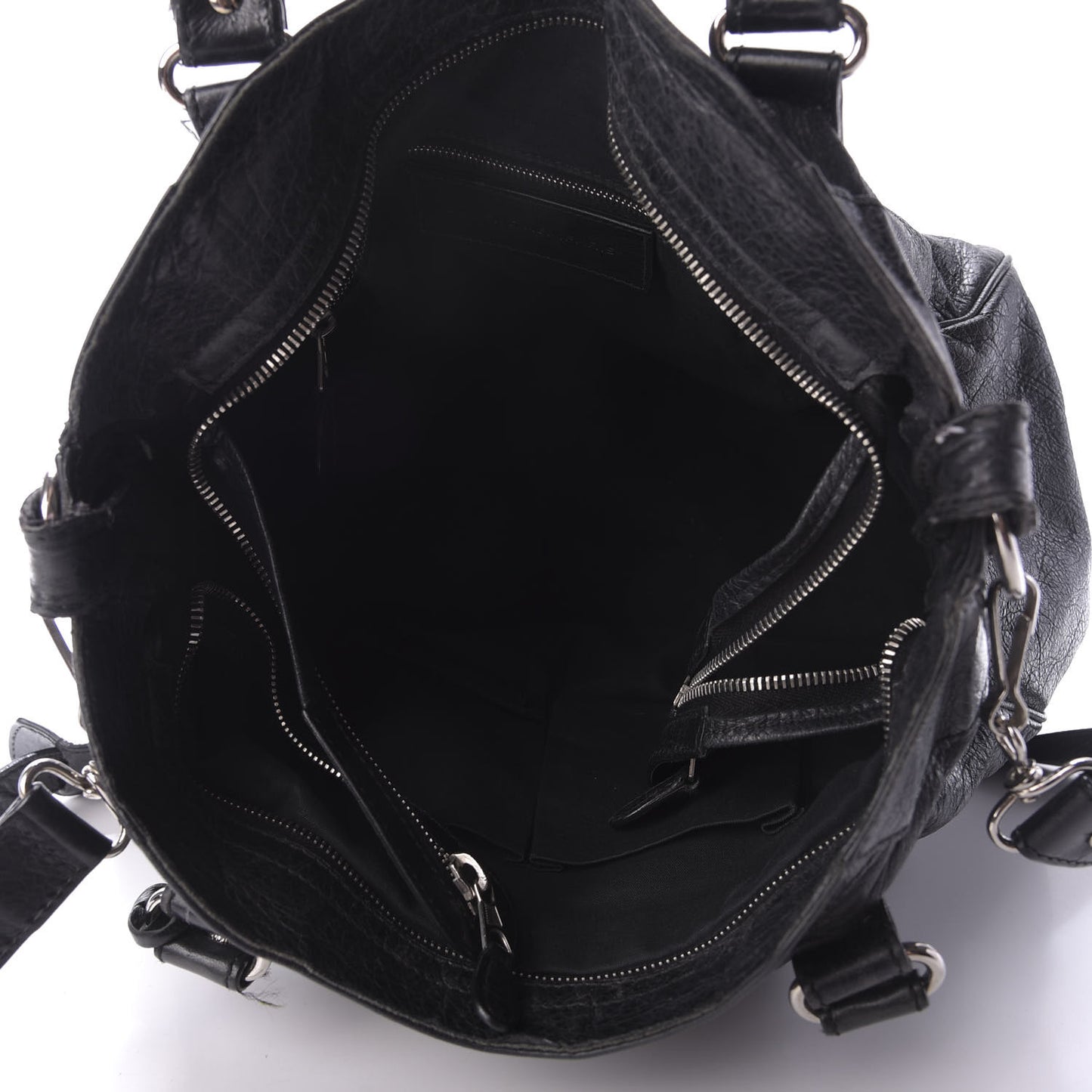 Agneau Giant 12 Silver Hardware Velo Black