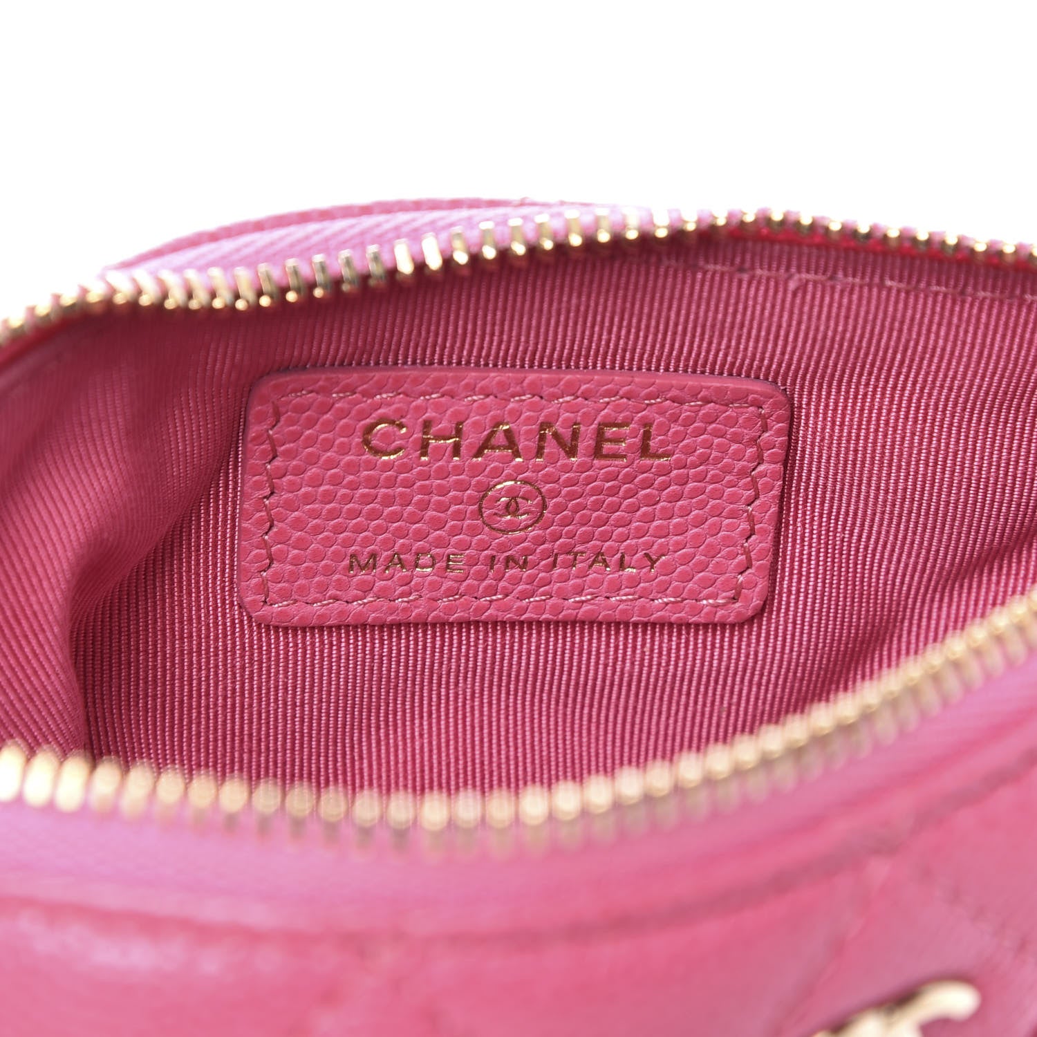 Chanel Caviar Quilted Small Cosmetic Case Pink 5 of 7