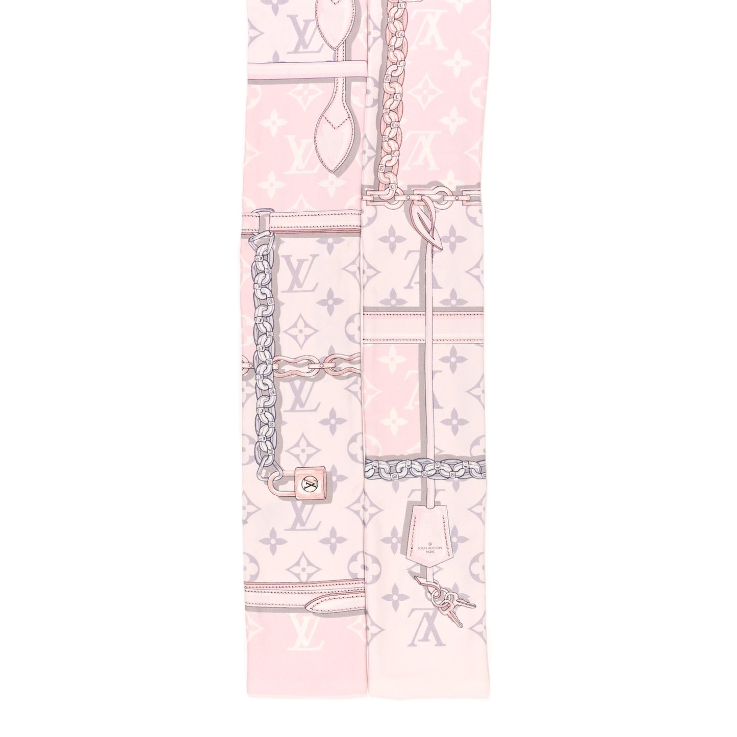 Silk Monogram Confidential Bandeau Light Pink