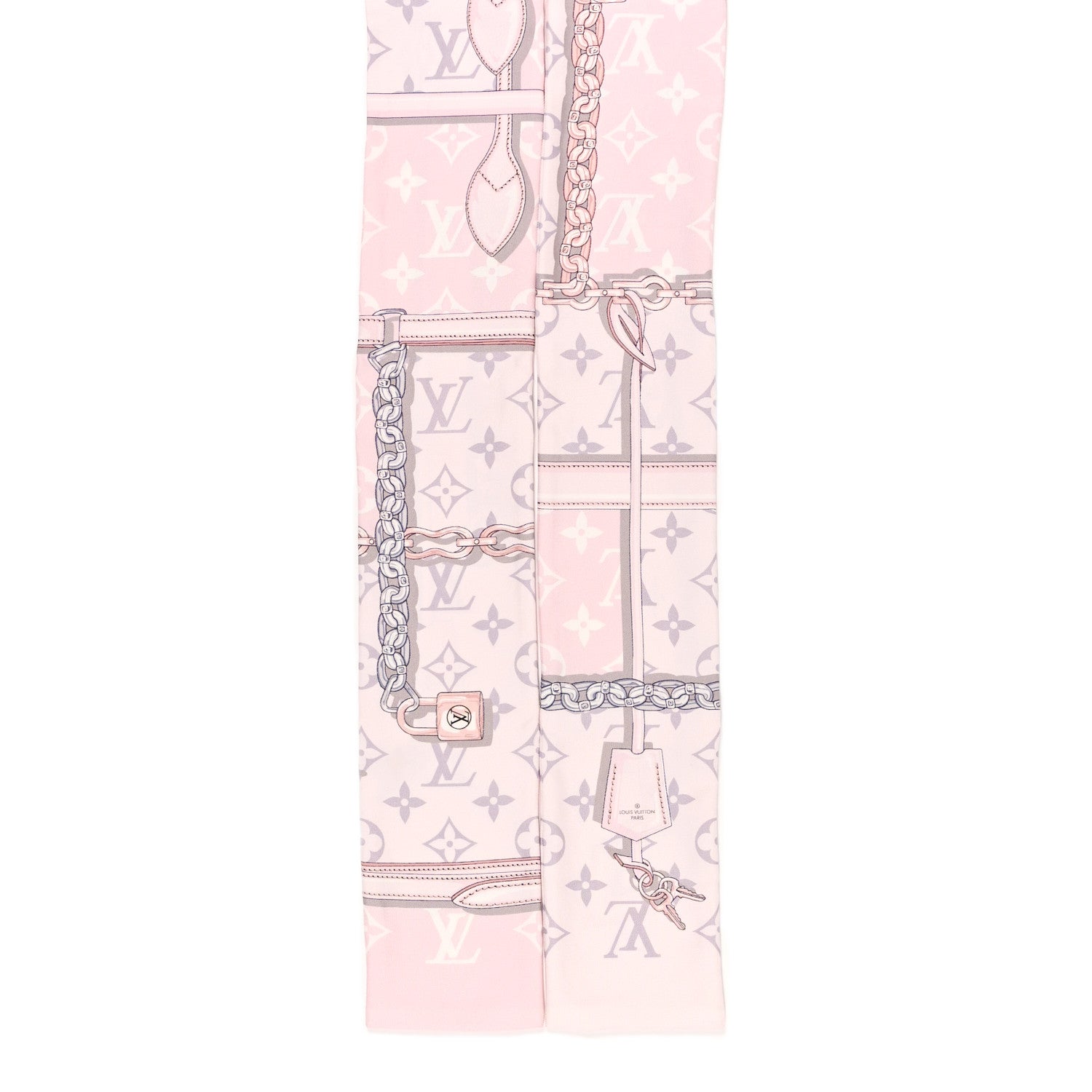 Louis Vuitton Silk Monogram Confidential Bandeau Light Pink 2 of 3