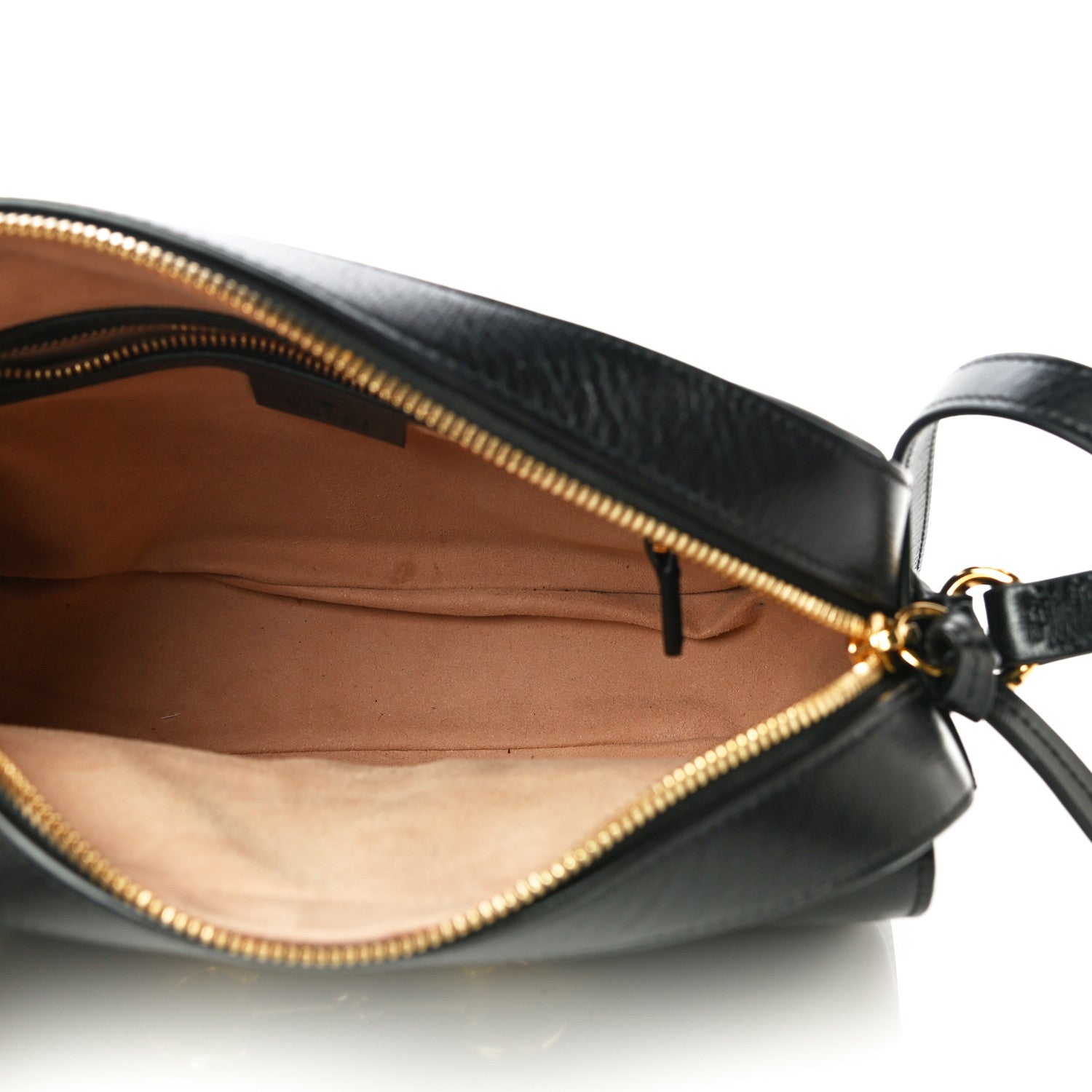 Gucci Textured Calfskin Small Horsebit 1955 Shoulder Bag Black 5 of 13