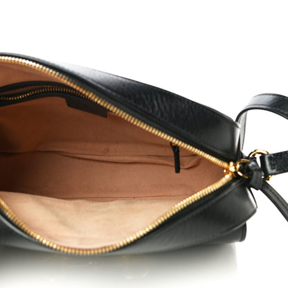 Gucci Textured Calfskin Small Horsebit 1955 Shoulder Bag Black 5 of 13