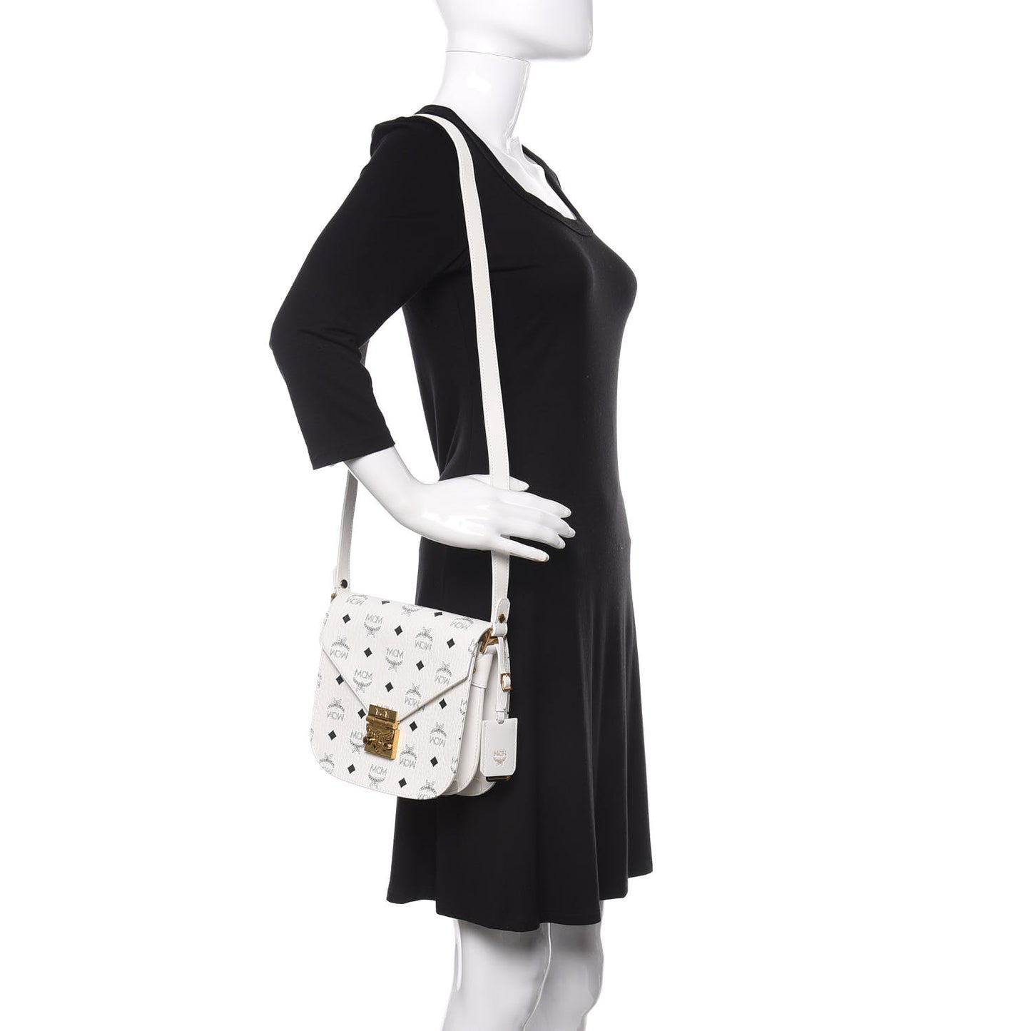 Visetos Small Patricia Crossbody Bag White