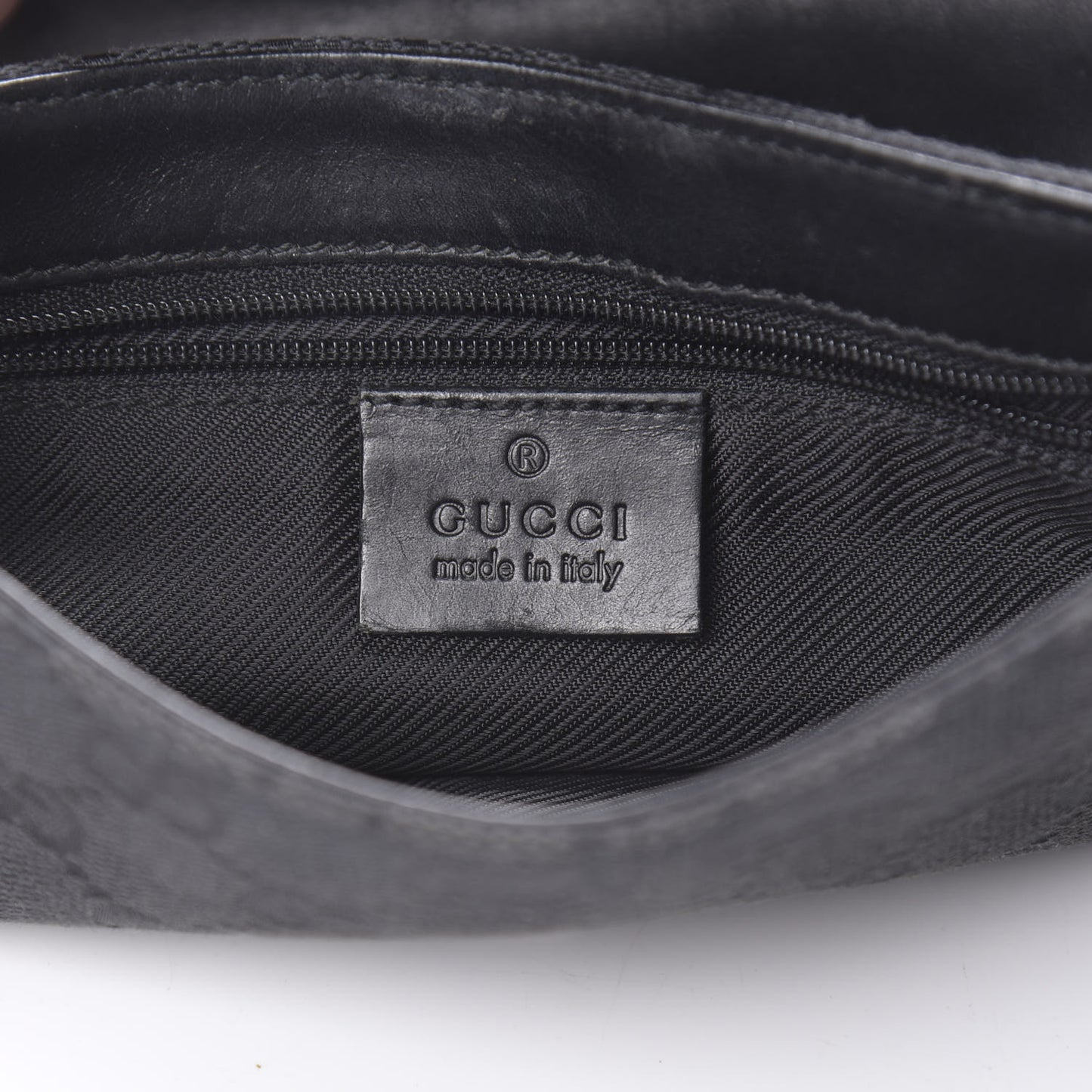 GG Monogram Web Flight Belt Bag Black