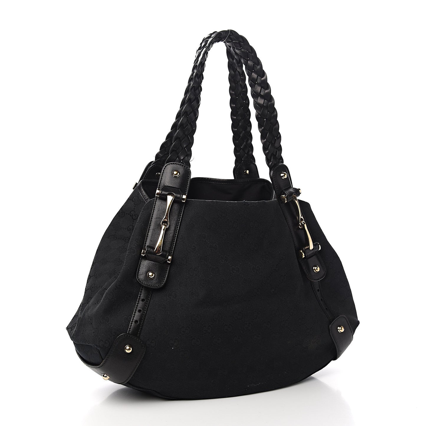 Monogram Medium Pelham Shoulder Bag Black