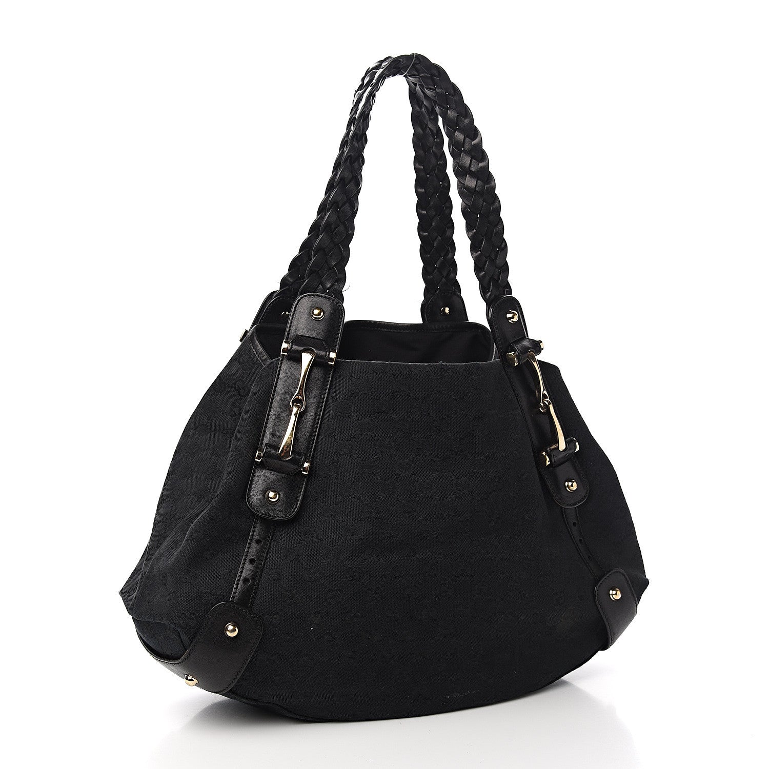 Gucci Monogram Medium Pelham Shoulder Bag Black 2 of 13