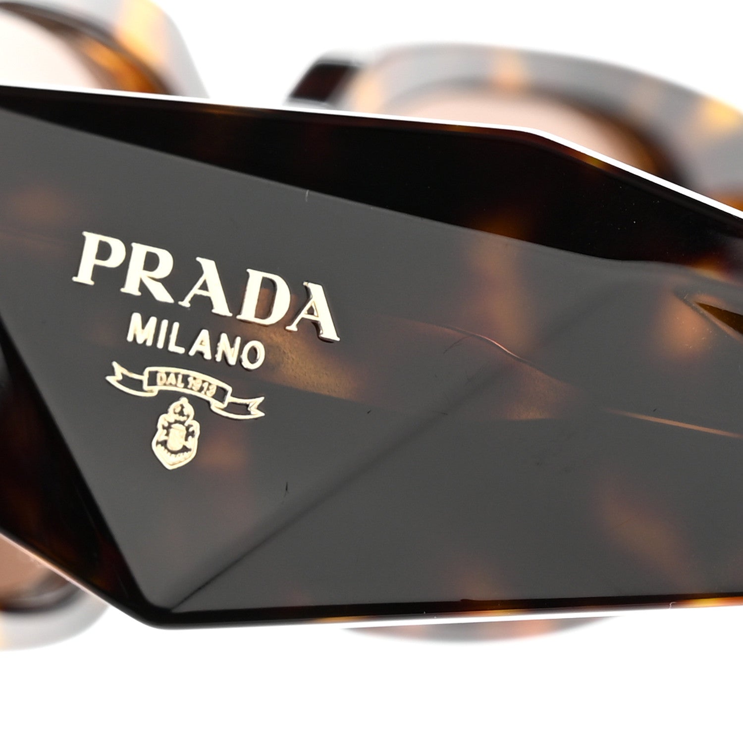 Prada Acetate Symbole Sunglasses SPR 17W Havana 9 of 9