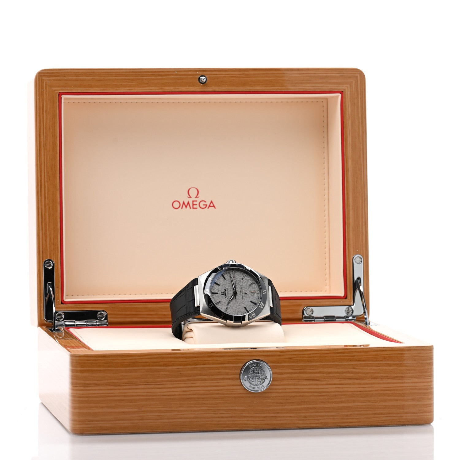 Omega Stainless Steel Alligator 41mm Constellation Co-axial Master Chronometer Automatic Watch Grey 131.33.41.21.06.001 5 of 5