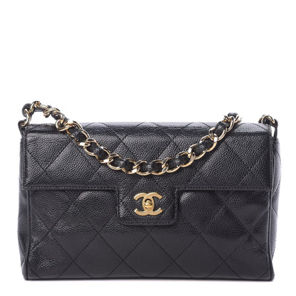Chanel Caviar Quilted Medium Single Flap Black 1 of 12
