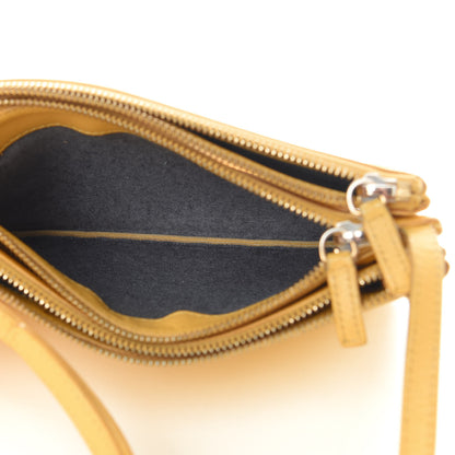 Celine Lambskin Small Trio Crossbody Bag Fluo Yellow 6 of 17