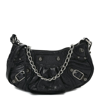 Balenciaga Agneau Arena Le Cagole Mini Purse With Chain Black 1 of 8