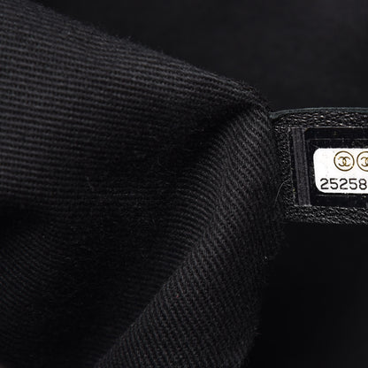 Chanel Grained Calfskin Stitched Large Braided With Style Flap Black 7 of 11