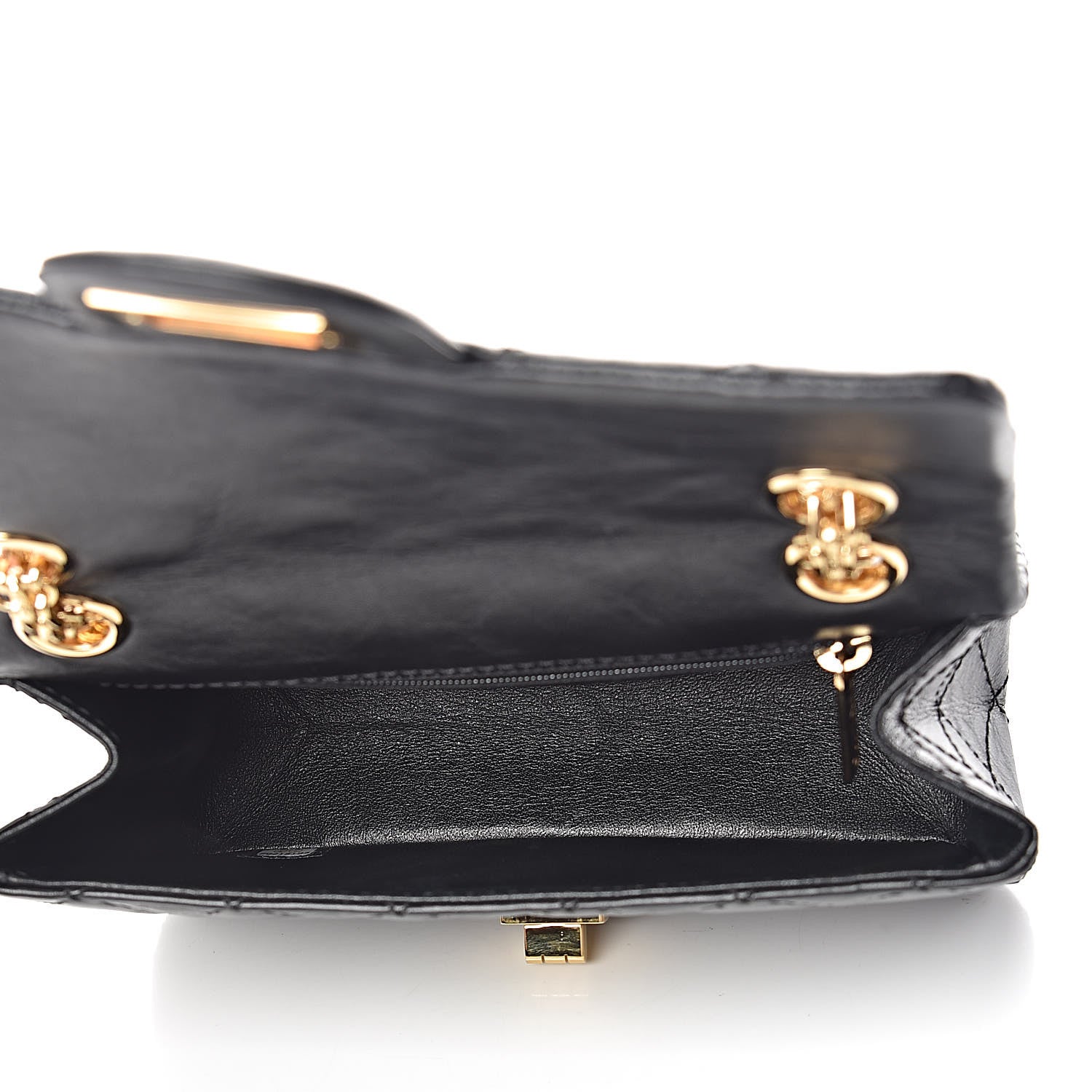 Chanel Aged Calfskin Quilted 2.55 Reissue 224 Flap Black 5 of 15