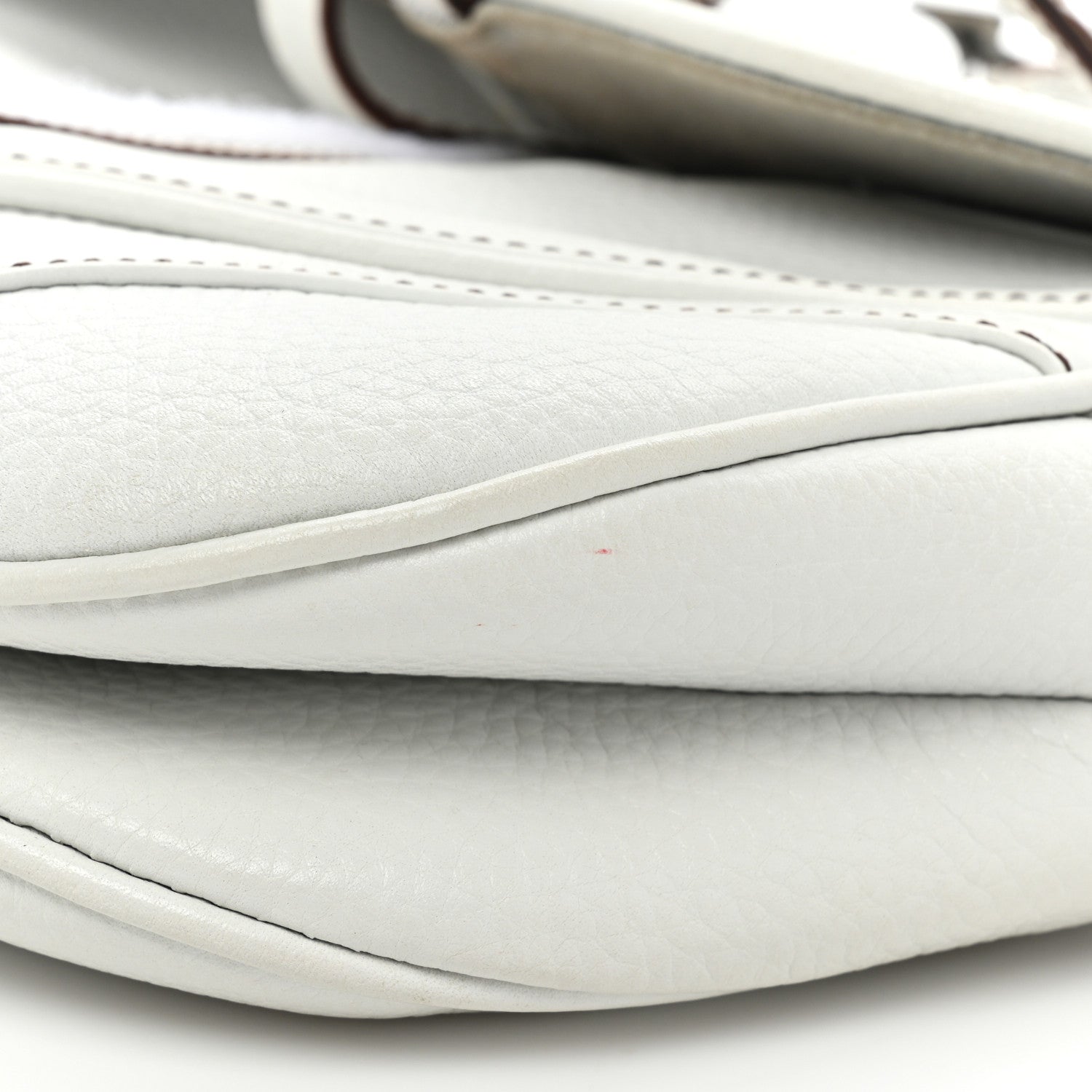Christian Dior Calfskin Double Saddle Bag White 11 of 20