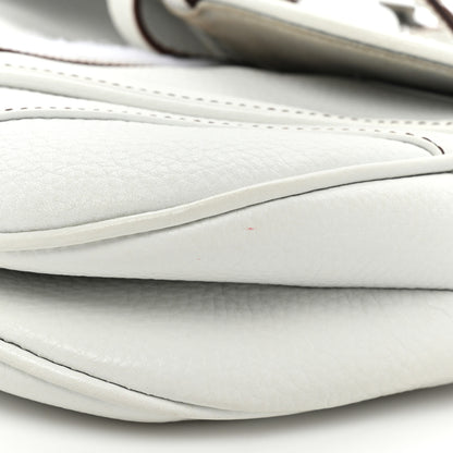 Christian Dior Calfskin Double Saddle Bag White 11 of 20