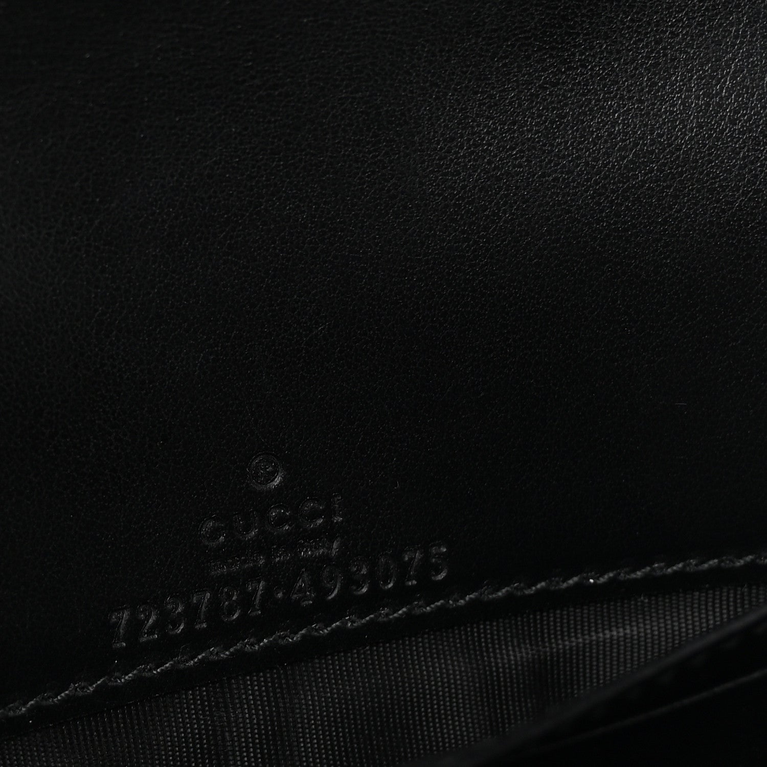 Gucci Calfskin GG Matelasse Chain Wallet Black 6 of 9