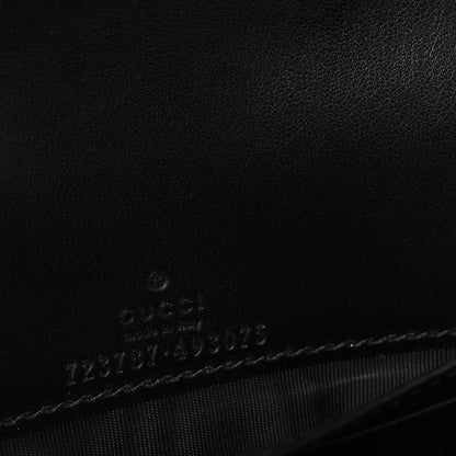 Gucci Calfskin GG Matelasse Chain Wallet Black 6 of 9