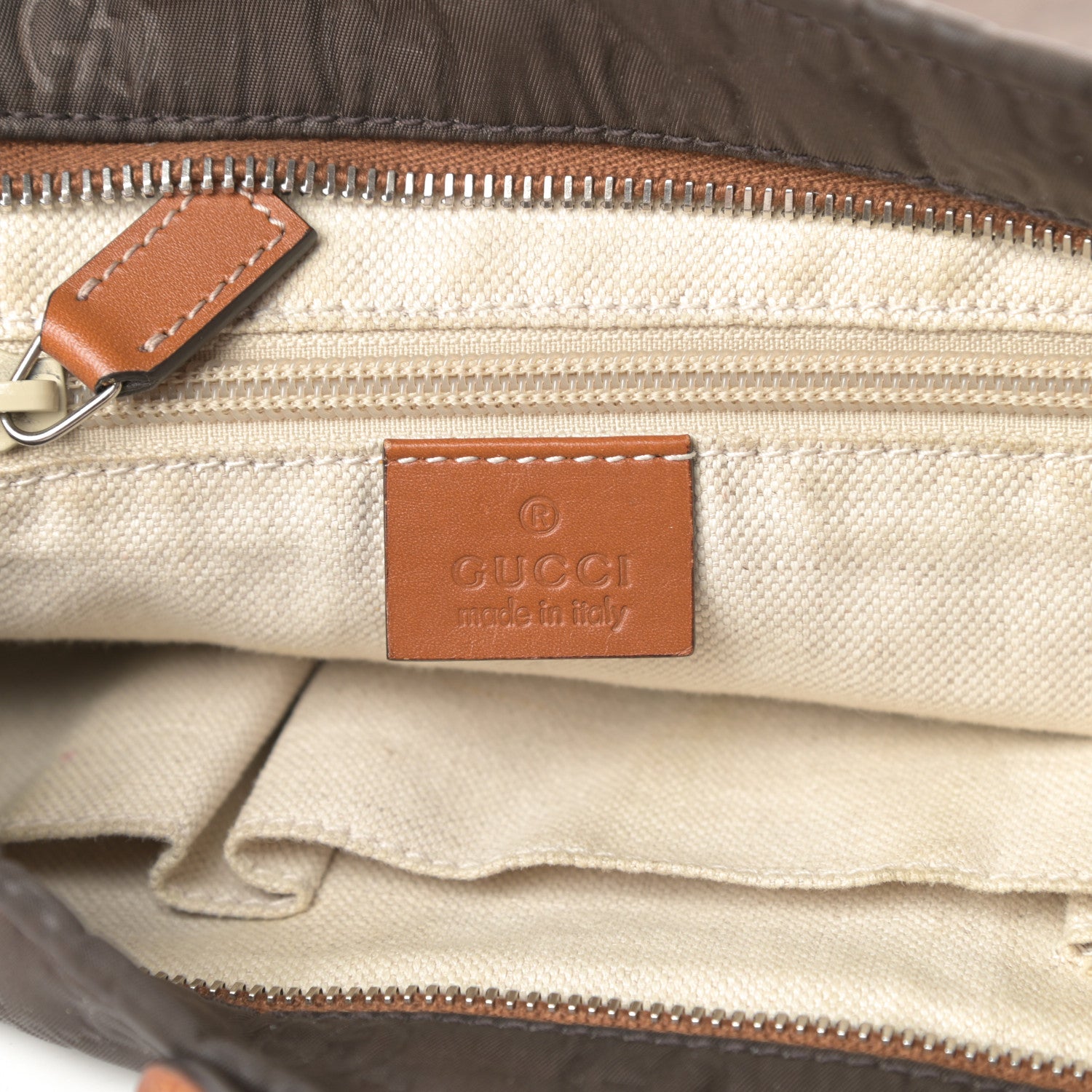 Gucci Nylon Guccissima Messenger Bag Brown 6 of 16