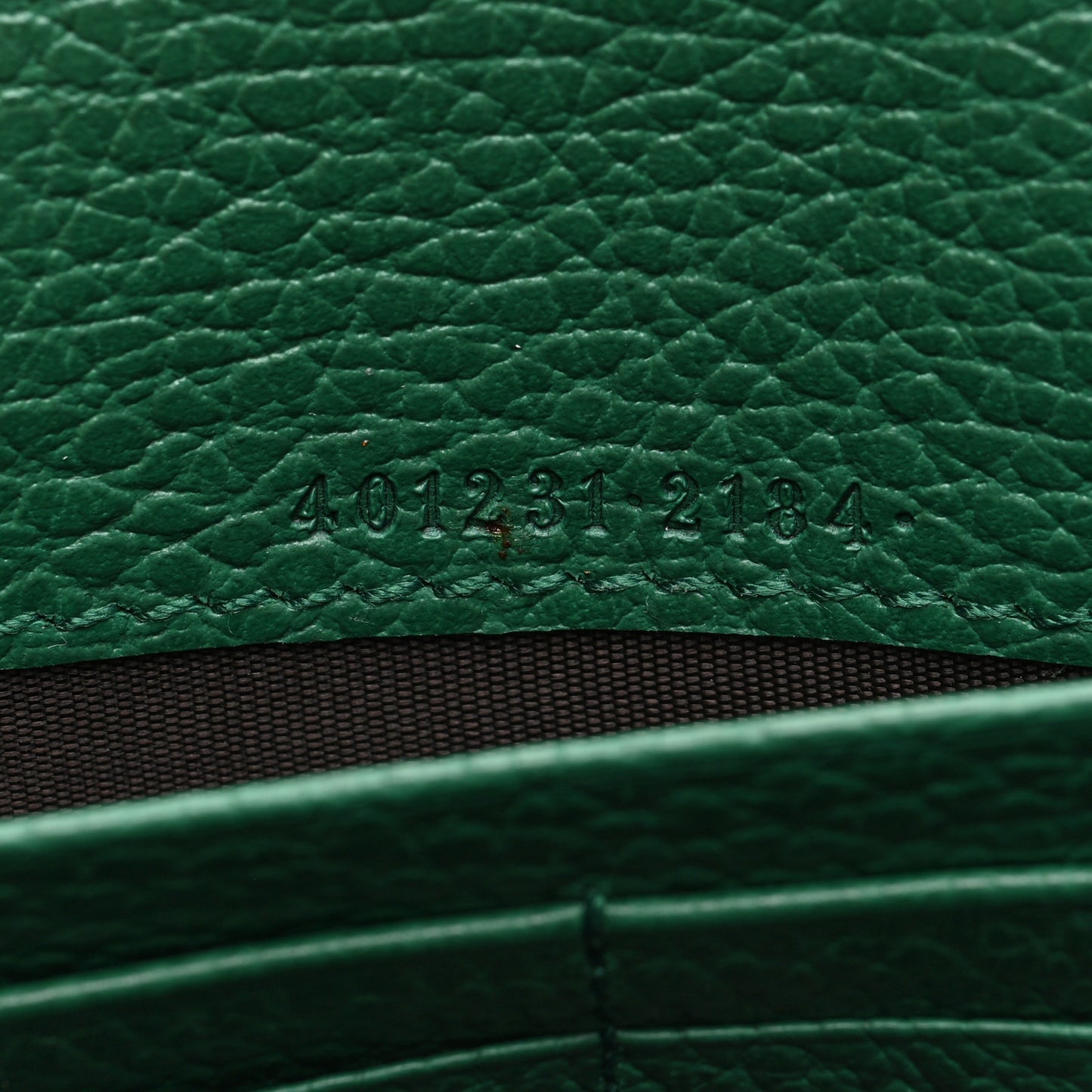 Calfskin Mini Dionysus Chain Wallet Emerald