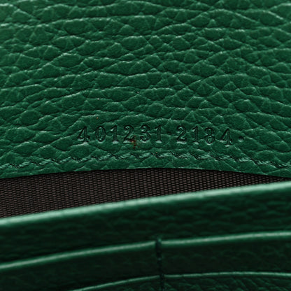 Gucci Calfskin Mini Dionysus Chain Wallet Emerald 7 of 10