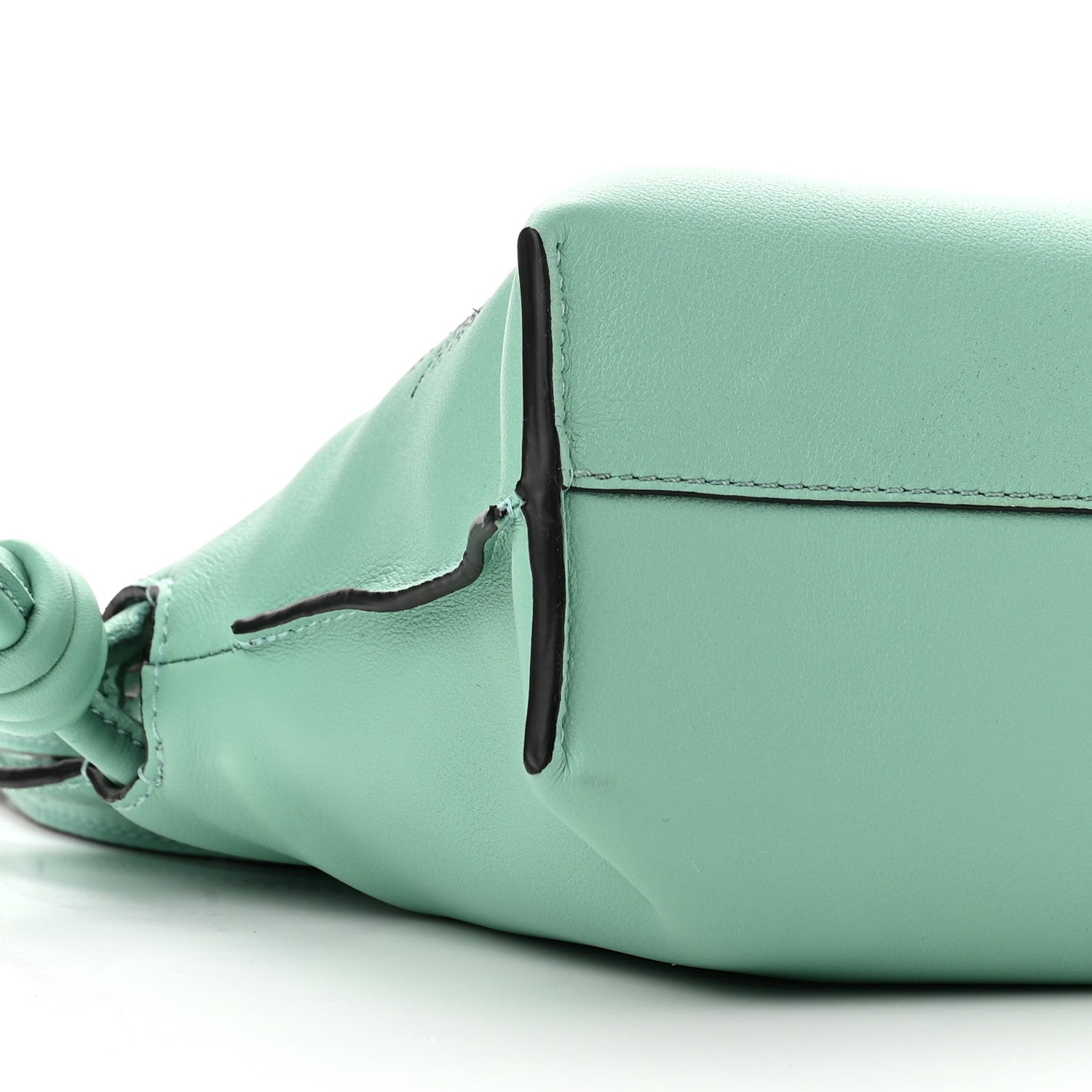 Loewe X Spirited Away Nappa Susuwatari Print Mini Flamenco Knot Clutch Fresh Mint 7 of 11