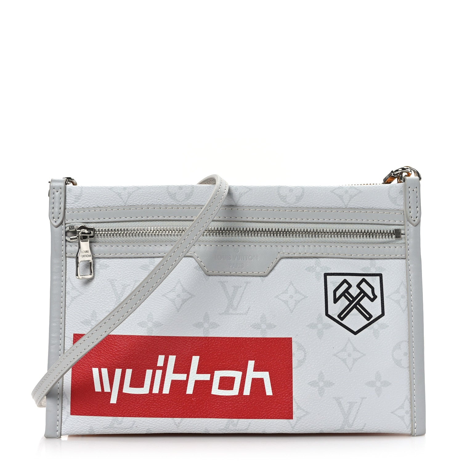 Louis Vuitton Monogram Antartica Double Flat Messenger 1 of 9