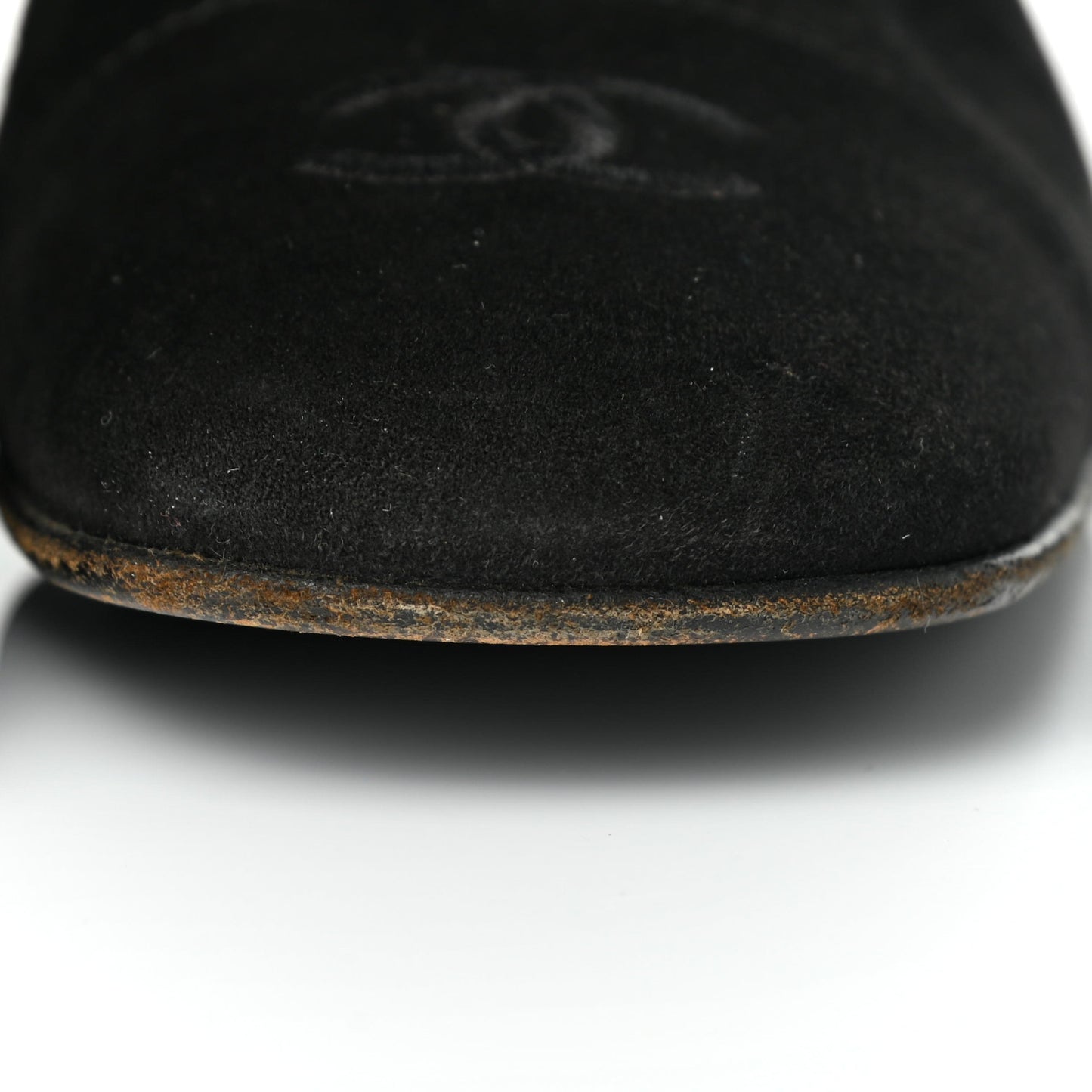 Suede CC Cap Toe Boots 35.5 Black
