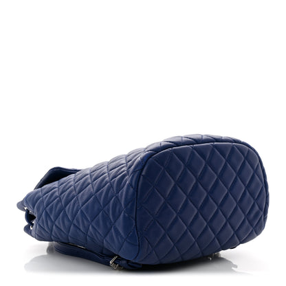 Chanel Lambskin Quilted Small Urban Spirit Backpack Blue 4 of 10