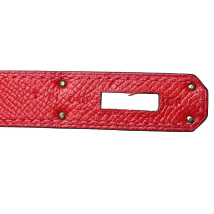 Hermes Epsom Kelly Sellier 32 Rouge Casaque 7 of 15