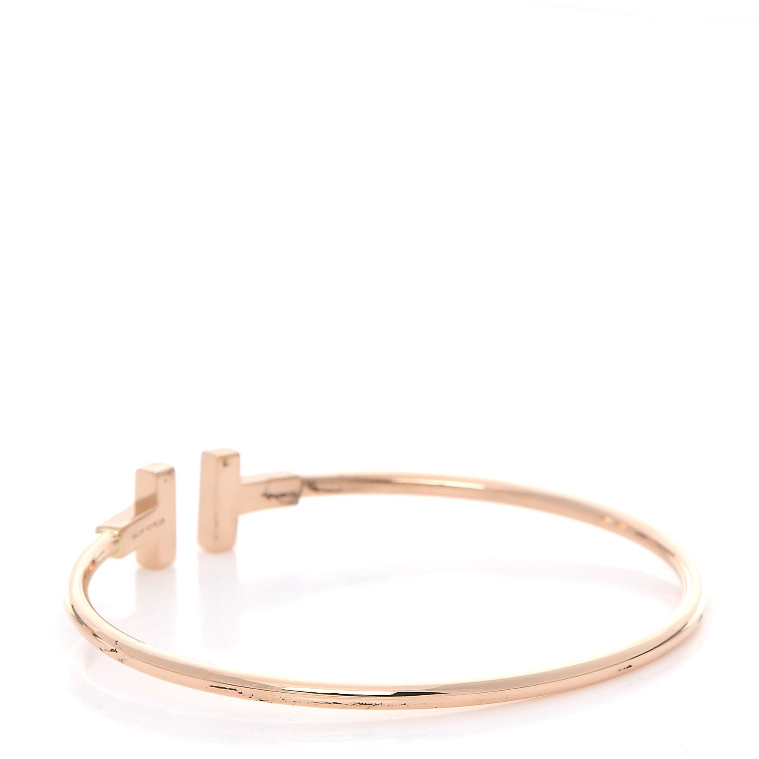 Tiffany 18K Yellow Gold T Wire Bracelet 3 of 4
