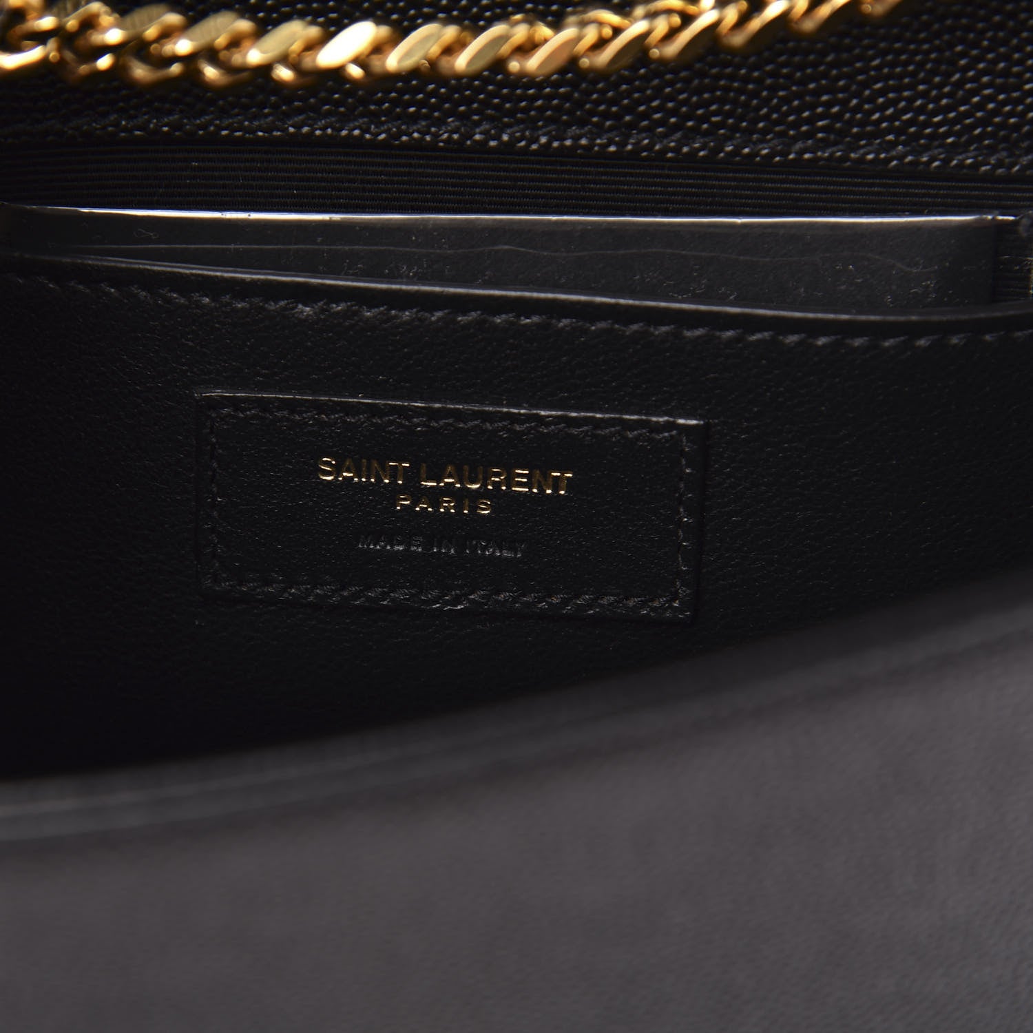 Saint Laurent Grain De Poudre Small Monogram Kate Satchel Black 6 of 9