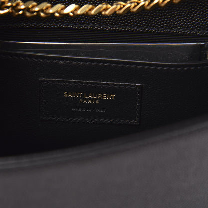 Saint Laurent Grain De Poudre Small Monogram Kate Satchel Black 6 of 9