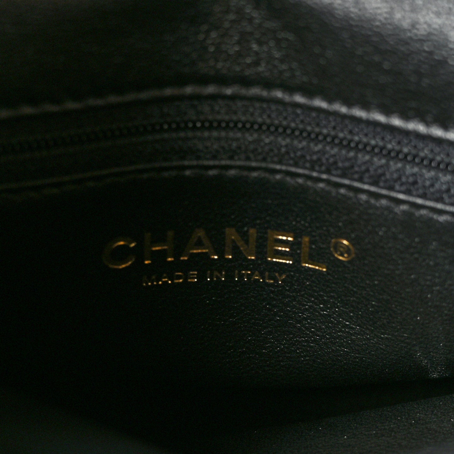 Lambskin Chevron Quilted Large Trendy CC Dual Handle Flap Bag Black