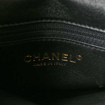 Chanel Lambskin Chevron Quilted Large Trendy CC Dual Handle Flap Bag Black 6 of 9