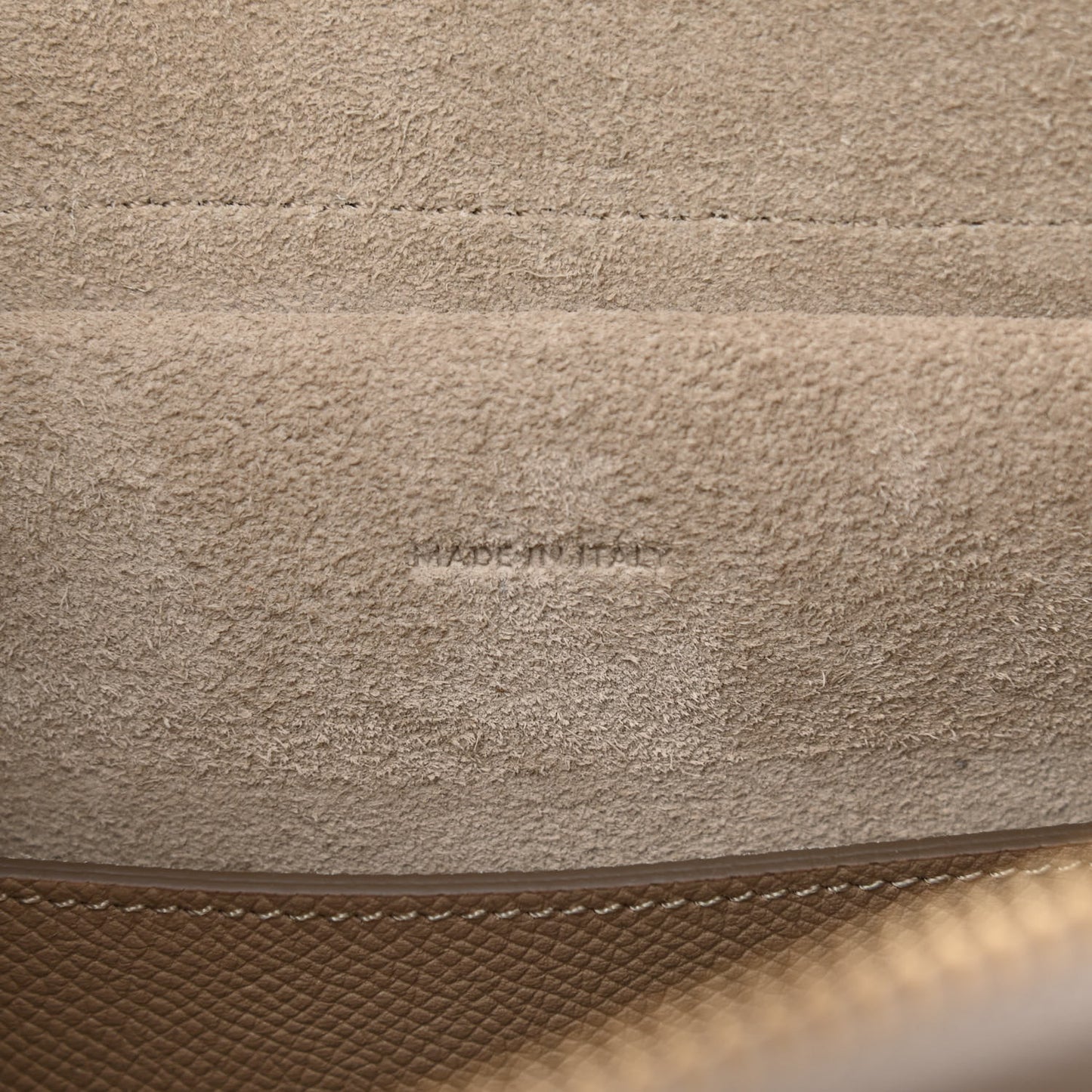 Grained Calfskin Micro Belt Bag Light Taupe