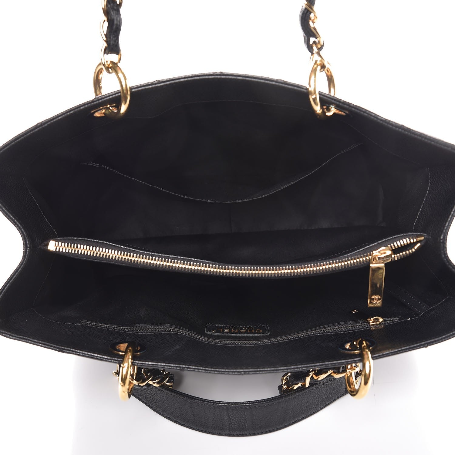 Chanel Caviar Quilted Grand Shopping Tote GST Black 6 of 21