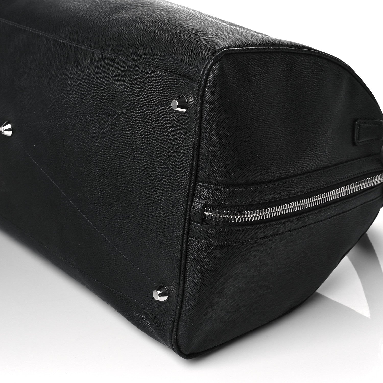 Prada Saffiano Duffle Travel Bag Black 10 of 11