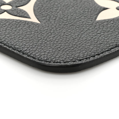Louis Vuitton Empreinte Monogram Giant Neverfull MM Pochette Black Beige 8 of 8