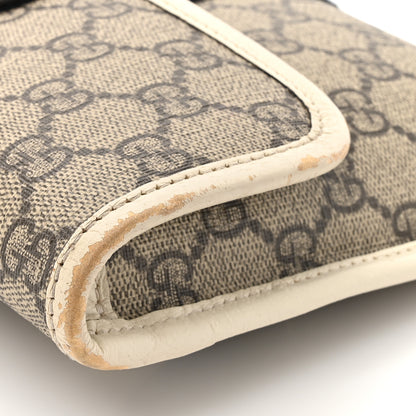 Gucci GG Supreme Monogram Web Small Ophidia Belt Bag 90 36 Beige Ebony White 12 of 19