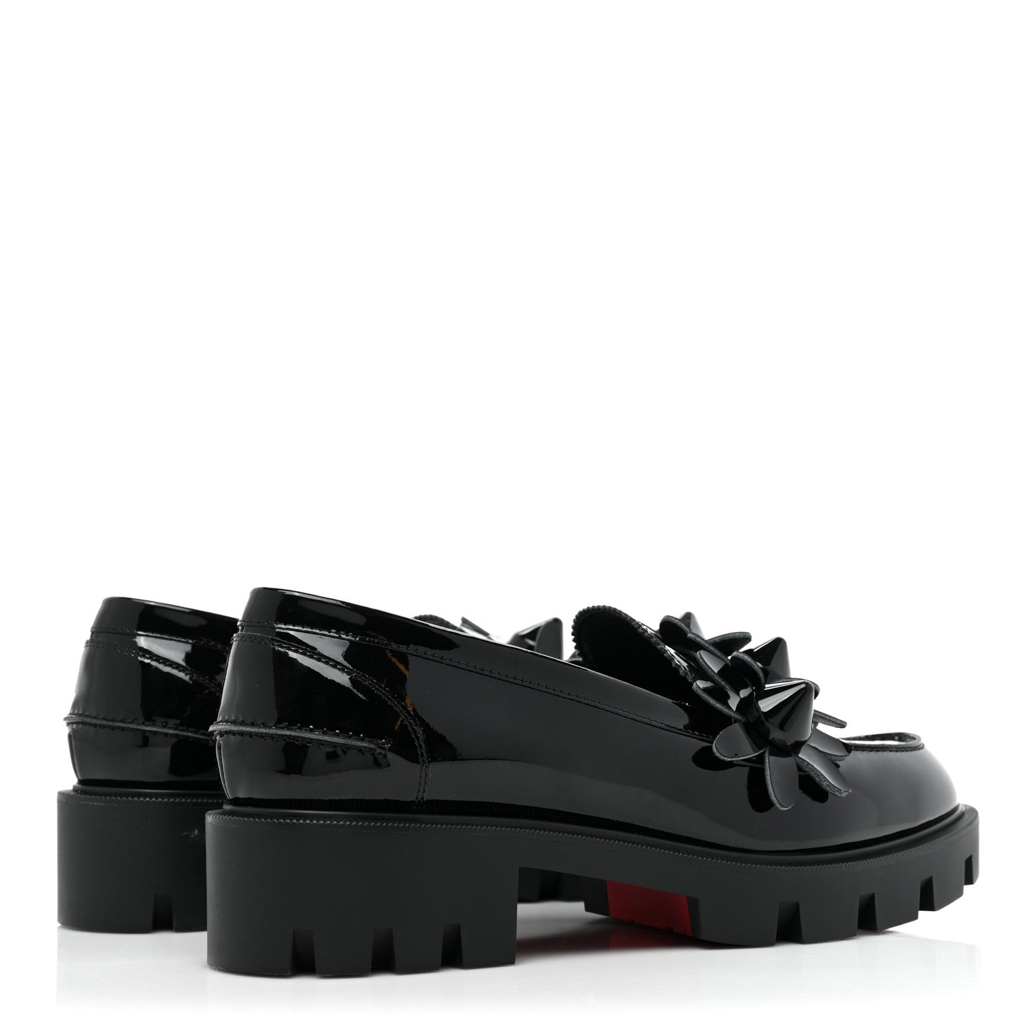 Christian Louboutin Patent Daisy Loafers 38.5 Black 4 of 9